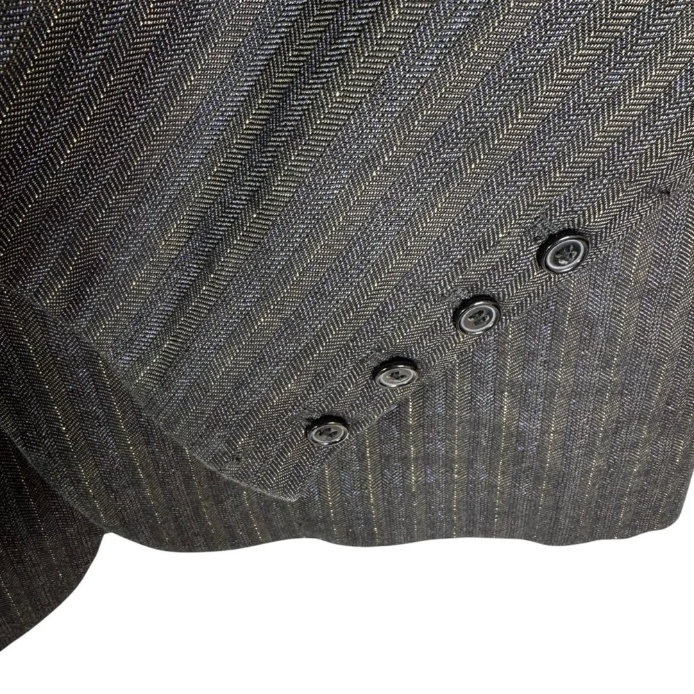 Vintage Diesel Truckistan Blazer Metallic Pinstripe Gorpcore Y2K Brown XXL